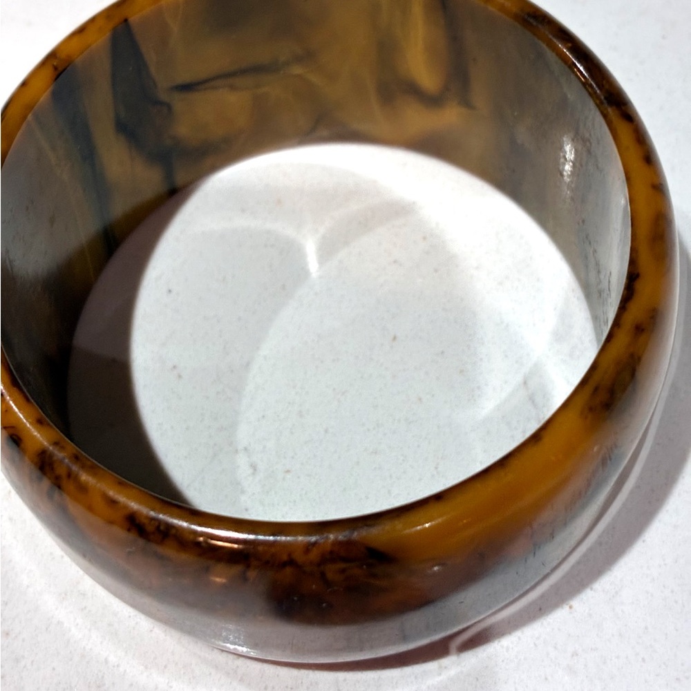 BUNDLE ITEM * Brown and Tan Cuff Lucite Bracelet